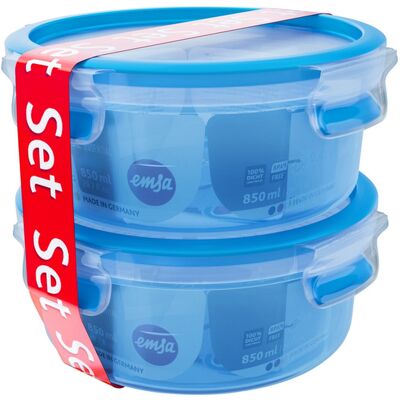 TEFAL Lot de 2 ou 3 boîtes de conservation Clip & Close (Lot de 2 boîtes rondes) - Publicité TEFAL Lot de 2 ou 3 boîtes de conservation Clip & Close (Lot de 2 boîtes rondes) - Publicité