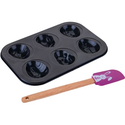 FACKELMANN Moule à muffins avec spatule - Publicité FACKELMANN Moule à muffins avec spatule - Publicité