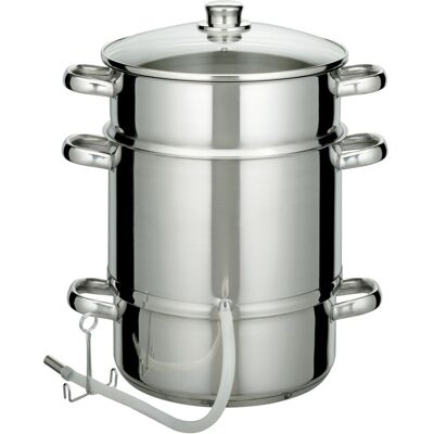 GSM 555975 - Extracteur en Acier Inoxydable avec Couvercle en Verre - 26cm - Publicité GSM 555975 - Extracteur en Acier Inoxydable avec Couvercle en Verre - 26cm - Publicité