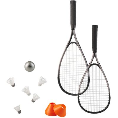 CRIVIT Set de speed badminton (Noir) Noir - Publicité CRIVIT Set de speed badminton (Noir) Noir - Publicité