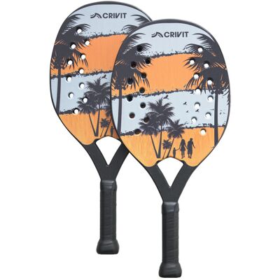 CRIVIT Set de tennis de plage (Orange) Orange - Publicité CRIVIT Set de tennis de plage (Orange) Orange - Publicité