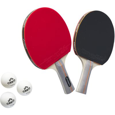 CRIVIT Set de raquettes de ping-pong ou filet de ping-pong (set de ping-pong) - Publicité CRIVIT Set de raquettes de ping-pong ou filet de ping-pong (set de ping-pong) - Publicité