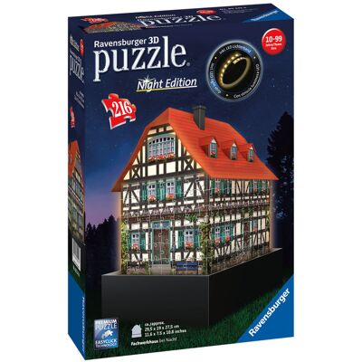 RAVENSBURGER Puzzle 3D LED (la maison de la Forêt-Noire) - Publicité RAVENSBURGER Puzzle 3D LED (la maison de la Forêt-Noire) - Publicité