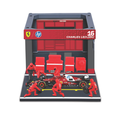 BBURAGO Modèle réduit F1 Pit Pass, 1:43 (Ferrari SF-25 n° 16 Leclerc '25) - Publicité BBURAGO Modèle réduit F1 Pit Pass, 1:43 (Ferrari SF-25 n° 16 Leclerc '25) - Publicité