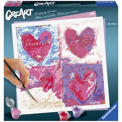 RAVENSBURGER Peinture par numéro CreArt (Tout mon amour) - Publicité RAVENSBURGER Peinture par numéro CreArt (Tout mon amour) - Publicité