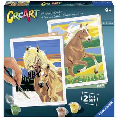 RAVENSBURGER Peinture par numéro CreArt (Rêve équestre) - Publicité RAVENSBURGER Peinture par numéro CreArt (Rêve équestre) - Publicité