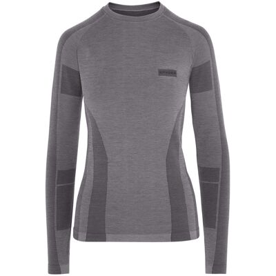 SPYDER T-shirt thermique à manches longues Premium femme (gris, M) S gris - Publicité SPYDER T-shirt thermique à manches longues Premium femme (gris, M) S gris - Publicité