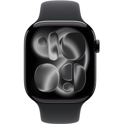 Watch Series 11 GPS 46 mm boîtier noir / bracelet sport noir (MEUX4ZR/A) APPLE - Publicité Watch Series 11 GPS 46 mm boîtier noir / bracelet sport noir (MEUX4ZR/A) APPLE - Publicité