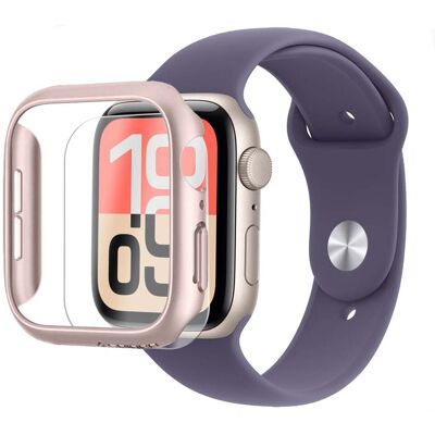 Verre Trempé 3d Incurvé Pour Apple Watch Series Se 3 2025 40mm + Coque De Protection Rose Souple Silicone - Visiodirect - Publicité Verre Trempé 3d Incurvé Pour Apple Watch Series Se 3 2025 40mm + Coque De Protection Rose Souple Silicone - Visiodirect - Publicité