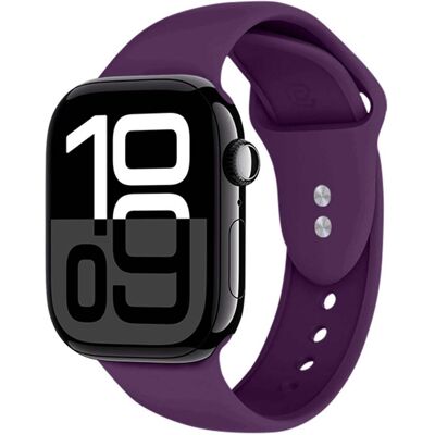 GÉNÉRIQUE Bracelet Pour Apple Watch 38 / 40 / 41 / 42mm En Silicone Liquide Souple Violet Crong - Publicité GÉNÉRIQUE Bracelet Pour Apple Watch 38 / 40 / 41 / 42mm En Silicone Liquide Souple Violet Crong - Publicité
