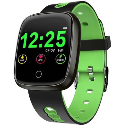 Bracelet Intelligent Écran Couleur Tft Ip67 Surveillance Cardiaque Sommeil Multisport Vert Yonis - Publicité Bracelet Intelligent Écran Couleur Tft Ip67 Surveillance Cardiaque Sommeil Multisport Vert Yonis - Publicité