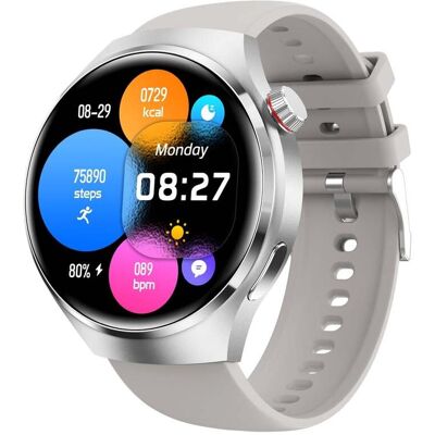 Montre Connectée Multifonction Bluetooth Nfc Santé Sport Batterie Longue Durée Argent Yonis - Publicité Montre Connectée Multifonction Bluetooth Nfc Santé Sport Batterie Longue Durée Argent Yonis - Publicité
