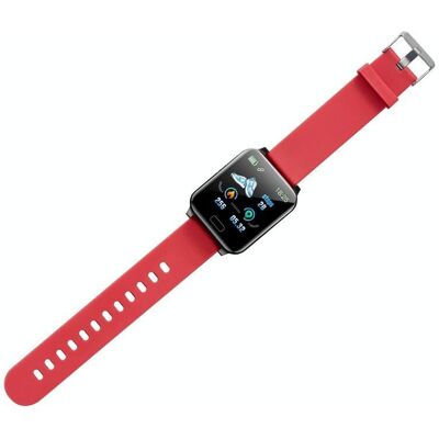 Bracelet Intelligent Étanche Ip67 Moniteur Cardiaque Sommeil Nfc Montre Connectée Rouge Yonis - Publicité Bracelet Intelligent Étanche Ip67 Moniteur Cardiaque Sommeil Nfc Montre Connectée Rouge Yonis - Publicité