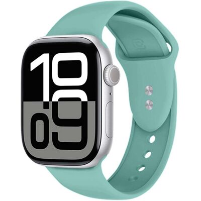 SANS MARQUE Bracelet Pour Apple Watch 38 / 40 / 41 / 42mm En Silicone Liquide Turquoise Crong - Publicité SANS MARQUE Bracelet Pour Apple Watch 38 / 40 / 41 / 42mm En Silicone Liquide Turquoise Crong - Publicité