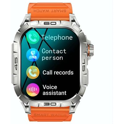 Montre Connectée Sport Bluetooth Appels Musique Suivi Santé Étanche Orange Yonis - Publicité Montre Connectée Sport Bluetooth Appels Musique Suivi Santé Étanche Orange Yonis - Publicité