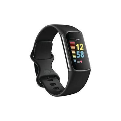 Fitbit Charge 5 - Traceur de fitness, noir, pack cadeau + bracelet blanc - Publicité Fitbit Charge 5 - Traceur de fitness, noir, pack cadeau + bracelet blanc - Publicité
