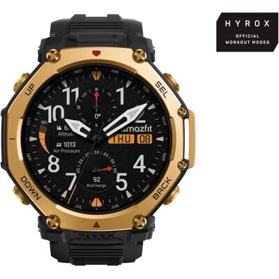 Amazfit T-rex 3 Pro Amoled 48 Mm Digitale 480 X 480 Pixel Touch Screen Oro Wi-fi Gps - Publicité Amazfit T-rex 3 Pro Amoled 48 Mm Digitale 480 X 480 Pixel Touch Screen Oro Wi-fi Gps - Publicité