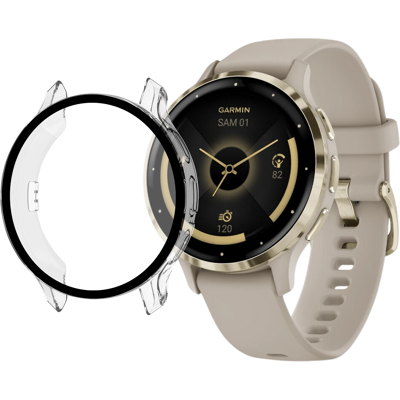Coque Compatible Garmin Venu 3s 41mm - Protection Rigide Montre Connectée Étui Transparent Écran Verre Trempé Phonillico® - Publicité Coque Compatible Garmin Venu 3s 41mm - Protection Rigide Montre Connectée Étui Transparent Écran Verre Trempé Phonillico® - Publicité