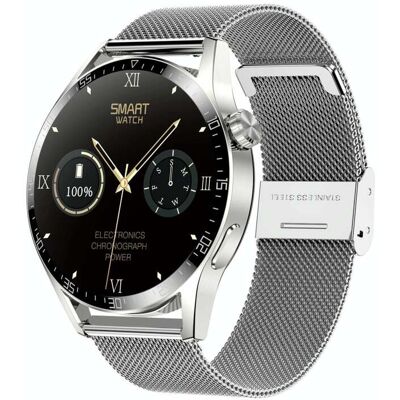 Montre Connectée Sportive Étanche Avec Nfc Et Suivi Santé Acier Argenté Yonis - Publicité Montre Connectée Sportive Étanche Avec Nfc Et Suivi Santé Acier Argenté Yonis - Publicité