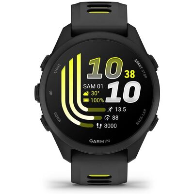 Montre Sport Connectée Gps Garmin Forerunner 170 Amoled 1,2" Noire Jaune 20 Mm - Publicité Montre Sport Connectée Gps Garmin Forerunner 170 Amoled 1,2" Noire Jaune 20 Mm - Publicité