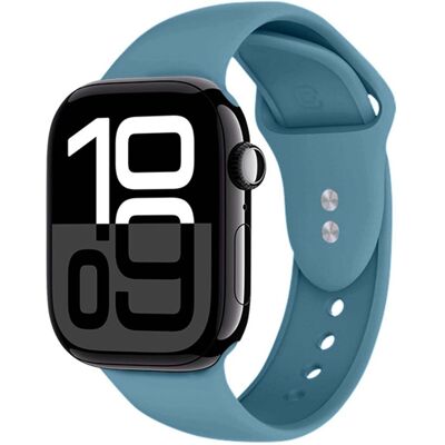 SANS MARQUE Bracelet Pour Apple Watch 38 / 40 / 41 / 42mm En Silicone Liquide Bleu Marine Crong - Publicité SANS MARQUE Bracelet Pour Apple Watch 38 / 40 / 41 / 42mm En Silicone Liquide Bleu Marine Crong - Publicité