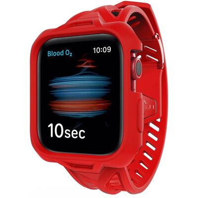 Bracelet Pour Apple Watch 42-44mm Spectrum Rouge Itskins - Publicité Bracelet Pour Apple Watch 42-44mm Spectrum Rouge Itskins - Publicité