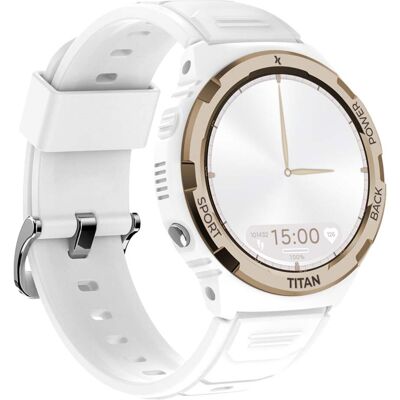 Montre Connectée Maxcom Titan Valkiria Blanche - Étanche 50m, MIL-STD810H - Publicité Montre Connectée Maxcom Titan Valkiria Blanche - Étanche 50m, MIL-STD810H - Publicité