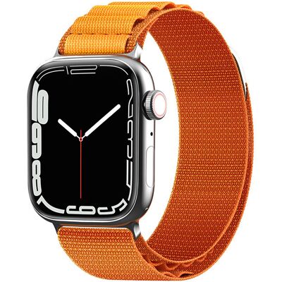HURTEL Bracelet À Boucle En Acier Alpin Pour Apple Watch 38/40/41 Mm, Orange - Publicité HURTEL Bracelet À Boucle En Acier Alpin Pour Apple Watch 38/40/41 Mm, Orange - Publicité