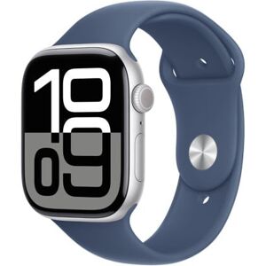 Watch Apple Watch Series 10 Gps + Cellular 46mm Boîtier En Aluminium Argent Avec Bracelet Sport Denim M L