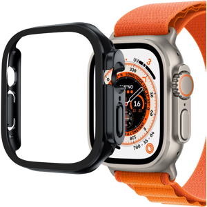 Coque Compatible Avec Apple Watch Ultra 2 49 Mm - Protection Rigide Étui Noir Écran Verre Trempé Phonillico®