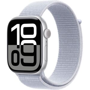 Apple Watch Series 10 Gps + Cellular 46mm Boîtier Silver Aluminium Bracelet Blue Cloud Sport Loop