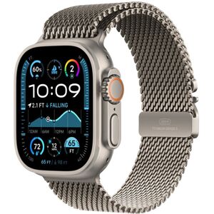 Apple Watch Ultra 2 Gps + Cellular 49 Mm Boîtier En Titane Naturel Avec Bracelet Milanais Titane Naturel L Version 2024