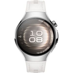 Montre Connectée Huawei Watch 5 42 Mm Bluetooth Gris Avec Bracelet En Cuir Blanc