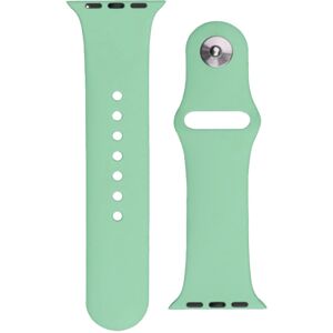 HURTEL Bracelet En Silicone Pour Apple Watch Ultra 2-9/se 42/44/45/49 Mm, Bracelet En Silicone Aps Vert Clair