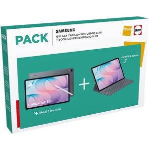 Tablette Tactile Samsung Pack Galaxy Tab S12+ 12,6" 256 Go Gris + Etui Clavier