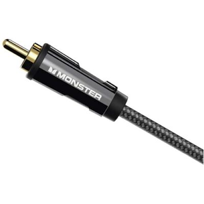 Câble Audio Subwoofer Monster Cable Rca Mâle Mâle 5 M Noir Gris - Publicité Câble Audio Subwoofer Monster Cable Rca Mâle Mâle 5 M Noir Gris - Publicité