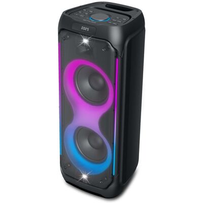 Enceinte Portable De Fête Muse M1957dj Bluetooth Avec Éclairage Rgb Noir - Publicité Enceinte Portable De Fête Muse M1957dj Bluetooth Avec Éclairage Rgb Noir - Publicité