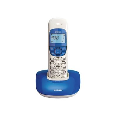 Brondi Nice Téléphone Dect Identification De L'appelant Bleu, Blanc - Publicité Brondi Nice Téléphone Dect Identification De L'appelant Bleu, Blanc - Publicité