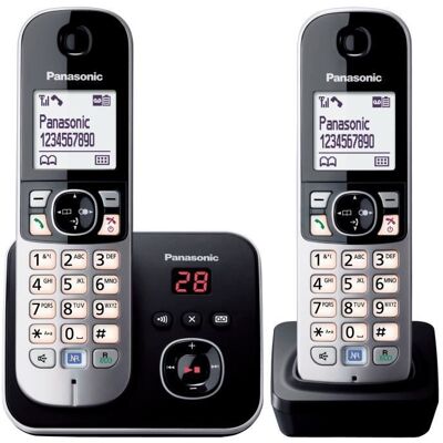 Panasonic Téléphone Sans Fil Duo Kxtg6822 Avec Réduction De Bruit Et Blocage Sélectif - Publicité Panasonic Téléphone Sans Fil Duo Kxtg6822 Avec Réduction De Bruit Et Blocage Sélectif - Publicité