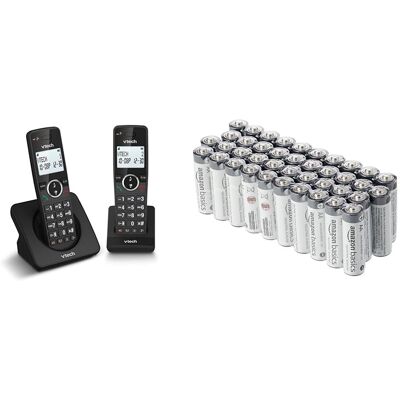 Téléphone Sans Fil Dect Vtech Es2001 Duo - 2 Combinés, Bloqueur D'appels, Mode Eco, Autonomie 18 H - Publicité Téléphone Sans Fil Dect Vtech Es2001 Duo - 2 Combinés, Bloqueur D'appels, Mode Eco, Autonomie 18 H - Publicité