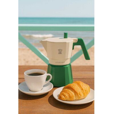 PIEZZI Cafetière Italienne Futurexpress Aluminium Vert 6 Tasses Pezzetti - Publicité PIEZZI Cafetière Italienne Futurexpress Aluminium Vert 6 Tasses Pezzetti - Publicité