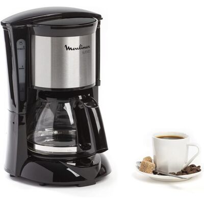 MOULINEX Cafetière Filtre 0,6 L Noir/inox Programmable - Publicité MOULINEX Cafetière Filtre 0,6 L Noir/inox Programmable - Publicité