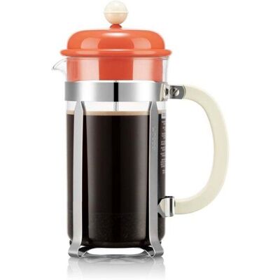 Cafetière À Piston Bodum Verre Inox Coral 1 L 8 Tasses - Publicité Cafetière À Piston Bodum Verre Inox Coral 1 L 8 Tasses - Publicité
