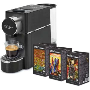 Machine À Expresso Polti Coffea S18b, Avec Kit De 54 Dosettes E.s.e, Noir, Design, Réservoir 850ml