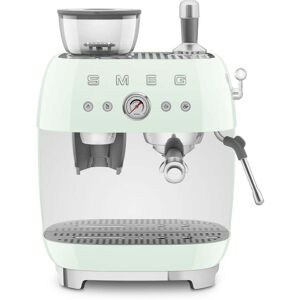 Machine À Expresso Avec Broyeur 20 Bars Vert D'eau Smeg Egf03pgeu EGF03PGEU