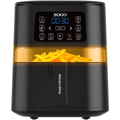 Sogo FRE-SS-10820 - Noir - Friteuse à air chaud - Publicité Sogo FRE-SS-10820 - Noir - Friteuse à air chaud - Publicité