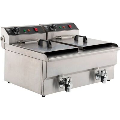Friteuse Professionnelle Électrique - 2 X 8 Litres - Combisteel - Publicité Friteuse Professionnelle Électrique - 2 X 8 Litres - Combisteel - Publicité