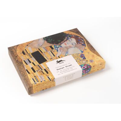 PEPIN PRESS Coffret De Correspondance - Papier À Lettres + Enveloppes + Autocollants - Gustav Klimt - Publicité PEPIN PRESS Coffret De Correspondance - Papier À Lettres + Enveloppes + Autocollants - Gustav Klimt - Publicité