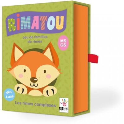 AB LUDIS Jeu Éducatif - Rimatou 2 - Les Rimes Complexes - Jeu De Familles De Rimes - Dès 4 Ans - Publicité AB LUDIS Jeu Éducatif - Rimatou 2 - Les Rimes Complexes - Jeu De Familles De Rimes - Dès 4 Ans - Publicité