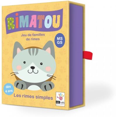 AB LUDIS Jeu Éducatif - Rimatou 1 - Les Rimes Simples - Jeu De Familles De Rimes - Dès 4 Ans - Publicité AB LUDIS Jeu Éducatif - Rimatou 1 - Les Rimes Simples - Jeu De Familles De Rimes - Dès 4 Ans - Publicité